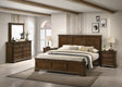 Maderne Traditional Wood Panel Bed with Dresser, Mirror, Two Nightstands, Queen size - sold by Home Elegance USA
