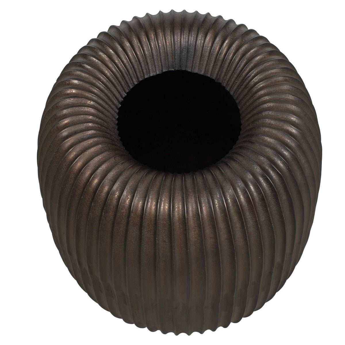 Vector Ridge Indoor-Outdoor Planter - Bronze by Uttermost - View 3