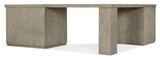 Linville Falls Corner Desk With File And Open Desk Cabinet - Gray by Hooker Furniture - View 2