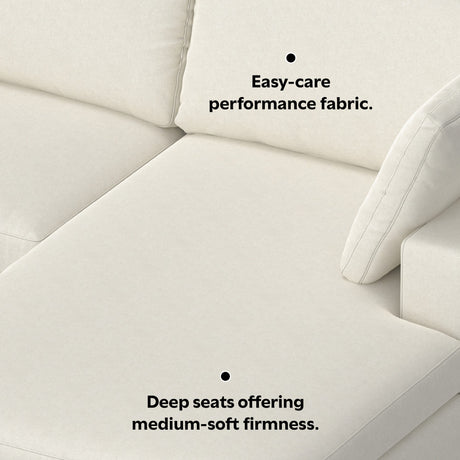 Charlie Deep Seater Right Sectional Sofa - sold by Home Elegance USA