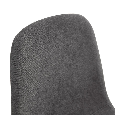 Table and chair set.64.5 x 35.4 Inch Stylish Black Wood Color Textured Dining Table.Paired with 6 Dark Gray Linen-Cotton Material High Resilience Dining Chair with Metal Leg. - sold by Home Elegance USA