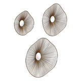 Avarie Metal Wall Art (Set of 3) - Gold by Uttermost - View 3