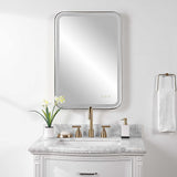 Crofton Vanity Mirror Black & Silver - Black / Silver by Uttermost - View 4