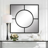 Spurgeon Square Window Mirror - Black by Uttermost - View 2