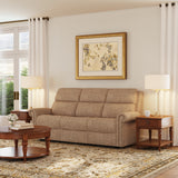 Bernard Power Reclining Sofa With Console, Power Headrest, & Lumbar | Flexsteel