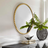 Dandridge Round Mirror - Gold by Uttermost - View 3