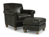 Dana Leather Ottoman | Flexsteel