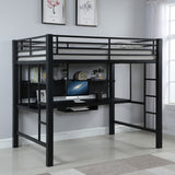 Full Workstation Loft Bed - Avalon Full Workstation Loft Bed Black