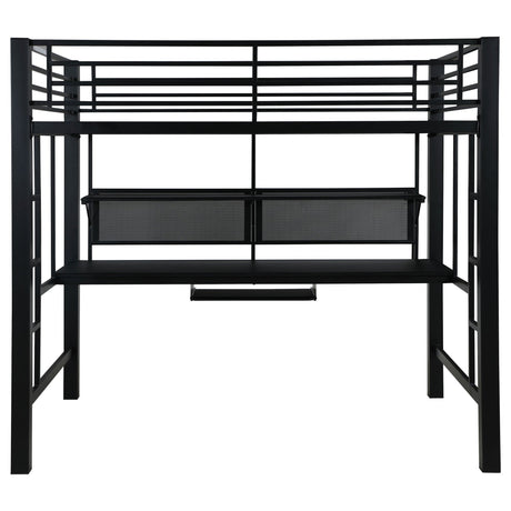 Avalon Full Workstation Loft Bed Black 460023 | Coaster - 460023 - Home Elegance USA - 4