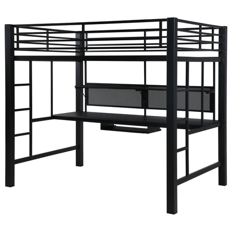 Avalon Full Workstation Loft Bed Black 460023 | Coaster - 460023 - Home Elegance USA - 5