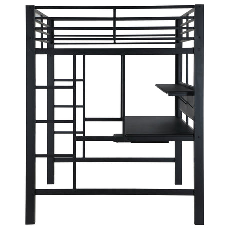 Avalon Full Workstation Loft Bed Black 460023 | Coaster - 460023 - Home Elegance USA - 6