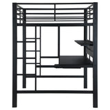 Full Workstation Loft Bed - Avalon Full Workstation Loft Bed Black