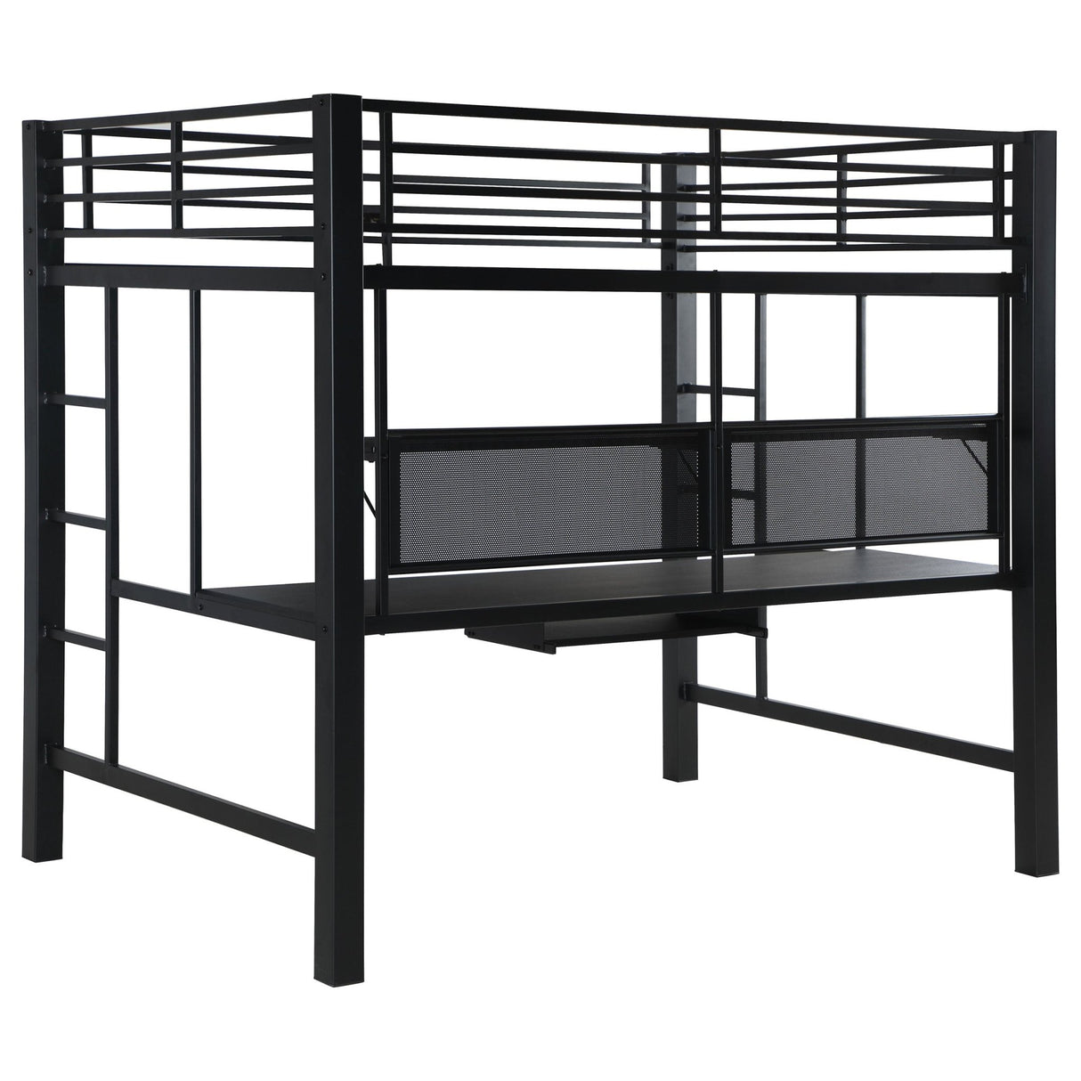 Avalon Full Workstation Loft Bed Black 460023 | Coaster | Home Elegance USA