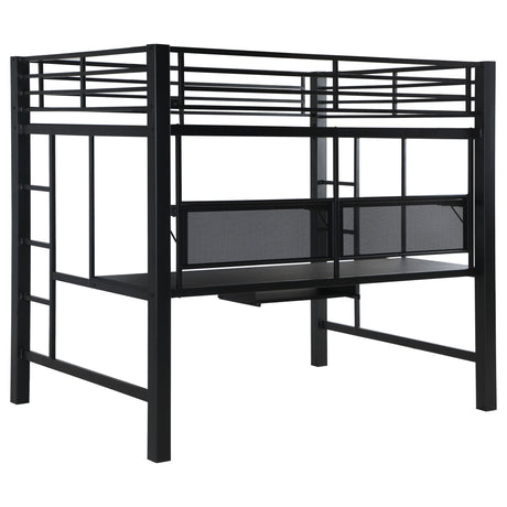 Avalon Full Workstation Loft Bed Black 460023 | Coaster - 460023 - Home Elegance USA - 7