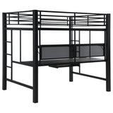 Full Workstation Loft Bed - Avalon Full Workstation Loft Bed Black