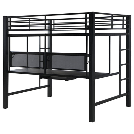 Avalon Full Workstation Loft Bed Black 460023 | Coaster - 460023 - Home Elegance USA - 9