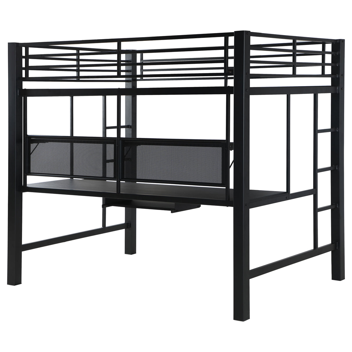 Full Workstation Loft Bed - Avalon Full Workstation Loft Bed Black