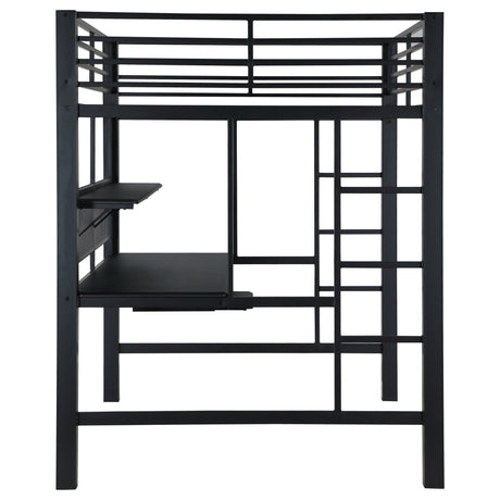 Avalon Full Workstation Loft Bed Black 460023 | Coaster - 460023 - Home Elegance USA - 10