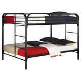Full / Full Bunk Bed - Morgan Full Over Full Bunk Bed Black