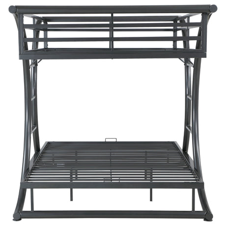 Full / Full Bunk Bed - Stephan Full Over Full Bunk Bed Gunmetal