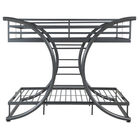 Full / Full Bunk Bed - Stephan Full Over Full Bunk Bed Gunmetal