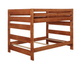 Full / Full Bunk Bed - Wrangle Hill Full Over Full Bunk Bed Amber Wash