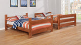 Full / Full Bunk Bed - Wrangle Hill Full Over Full Bunk Bed Amber Wash