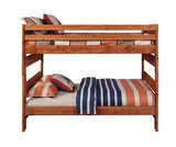 Full / Full Bunk Bed - Wrangle Hill Full Over Full Bunk Bed Amber Wash