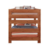 Full / Full Bunk Bed - Wrangle Hill Full Over Full Bunk Bed Amber Wash