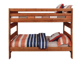 Full / Full Bunk Bed - Wrangle Hill Full Over Full Bunk Bed Amber Wash