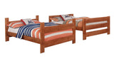 Full / Full Bunk Bed - Wrangle Hill Full Over Full Bunk Bed Amber Wash