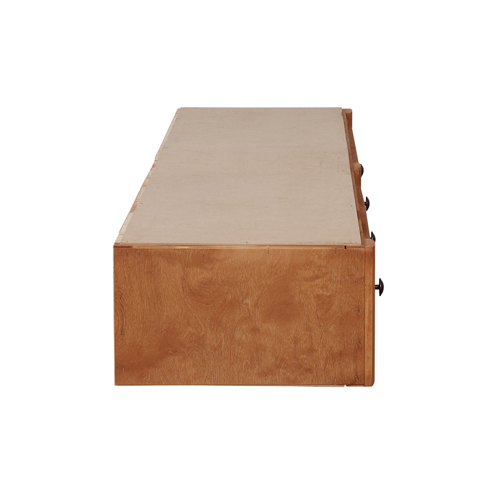 Under Bed Storage - Wrangle Hill 2-drawer Under Bed Storage Amber Wash