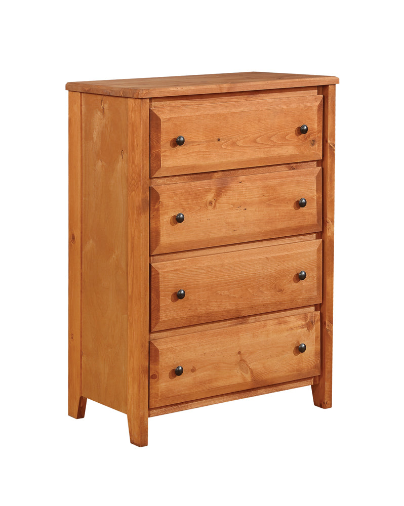 Chest - Wrangle Hill 4-drawer Chest Amber Wash