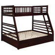 Ashton Twin Over Full 2 - drawer Bunk Bed Cappuccino | Coaster | Home Elegance USA
