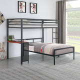 Twin Workstation Loft Bed - Fisher Twin Workstation Loft Bed Gunmetal