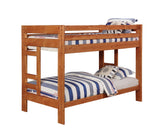 Twin / Twin Bunk Bed - Wrangle Hill Twin Over Twin Bunk Bed Amber Wash