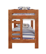 Twin / Twin Bunk Bed - Wrangle Hill Twin Over Twin Bunk Bed Amber Wash