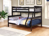 Twin / Full Bunk Bed - Chapman Twin Over Full Bunk Bed Black