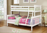 Twin / Full Bunk Bed - Chapman Twin Over Full Bunk Bed White
