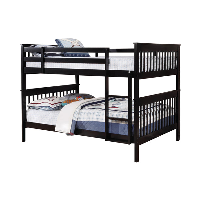 Full / Full Bunk Bed - Chapman Full Over Full Bunk Bed Black