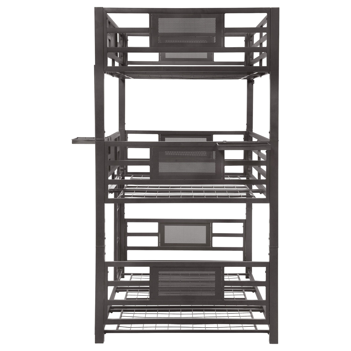 Twin / Twin / Twin Triple Bunk Bed - Rogen Twin Triple Bunk Bed Dark Bronze