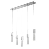 Rectangular Crystal Chandelier // 5 Light  | Finesse