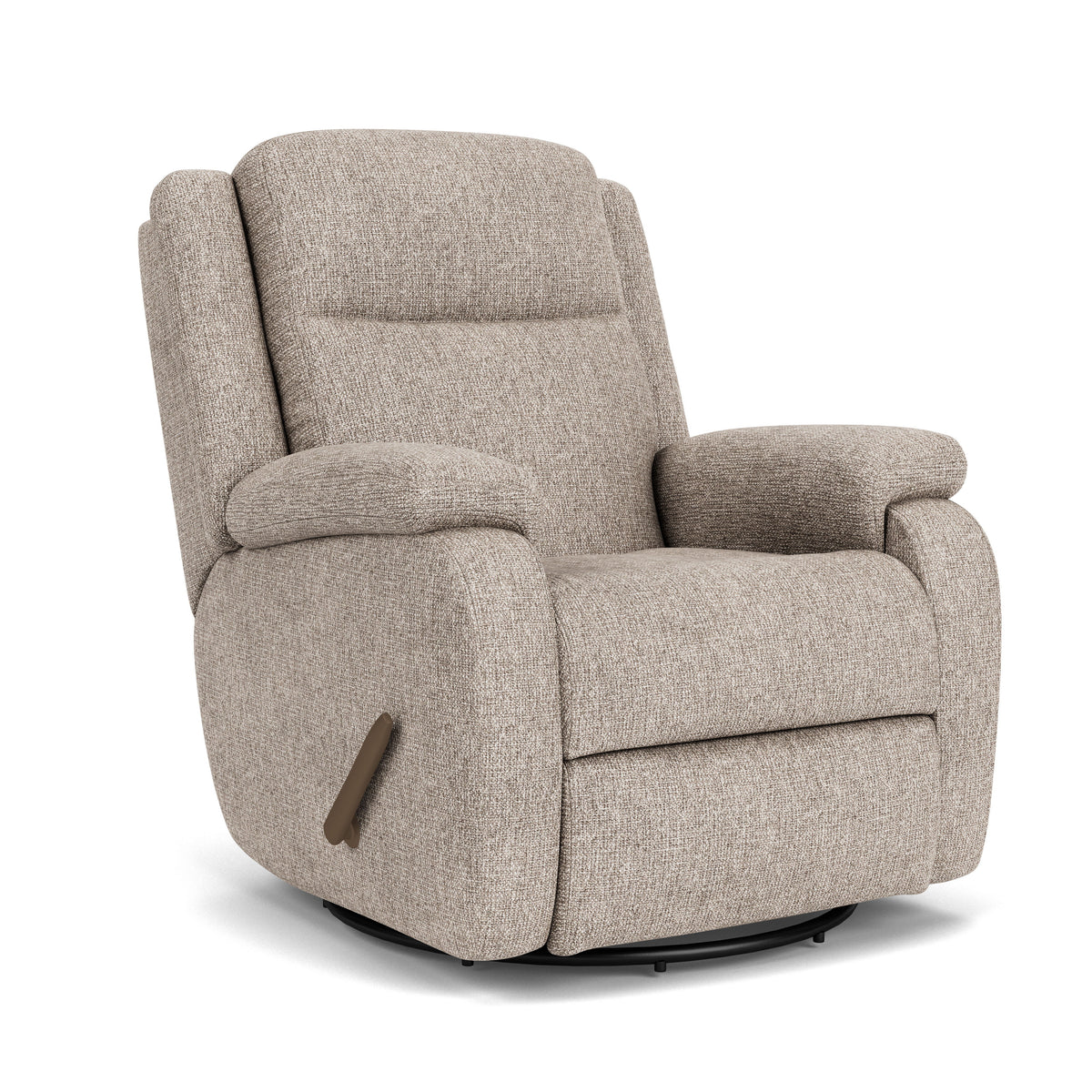 Magnus Transitional Fabric Swivel Gliding Recliner | Flexsteel