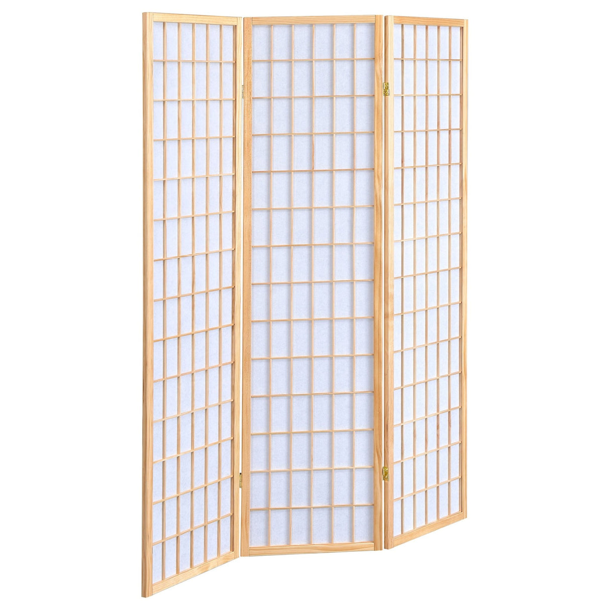 Carrie 3 - panel Folding Screen Natural and White - 4621 - image - 1