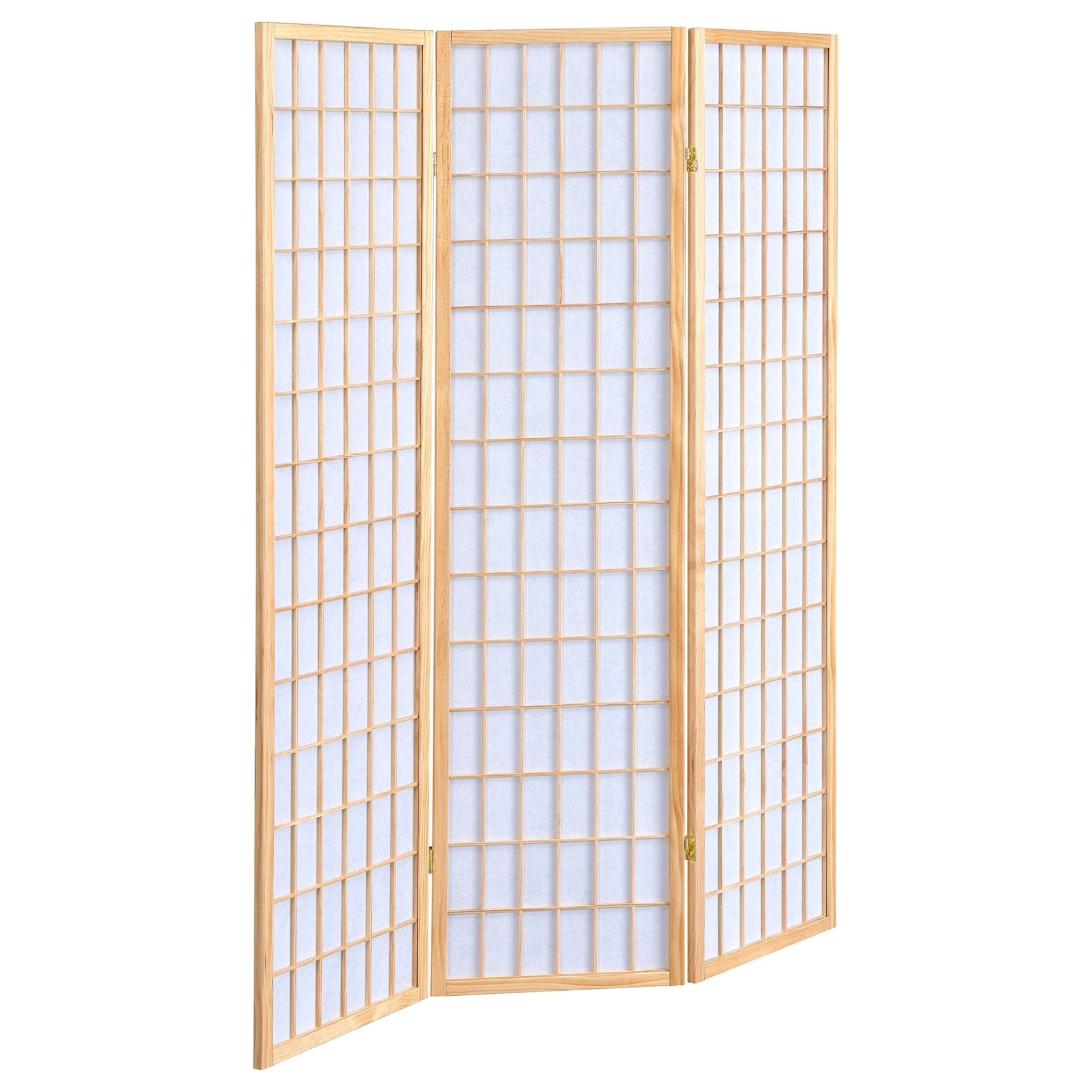 Carrie 3 - panel Folding Screen Natural and White - 4621 - image - 1