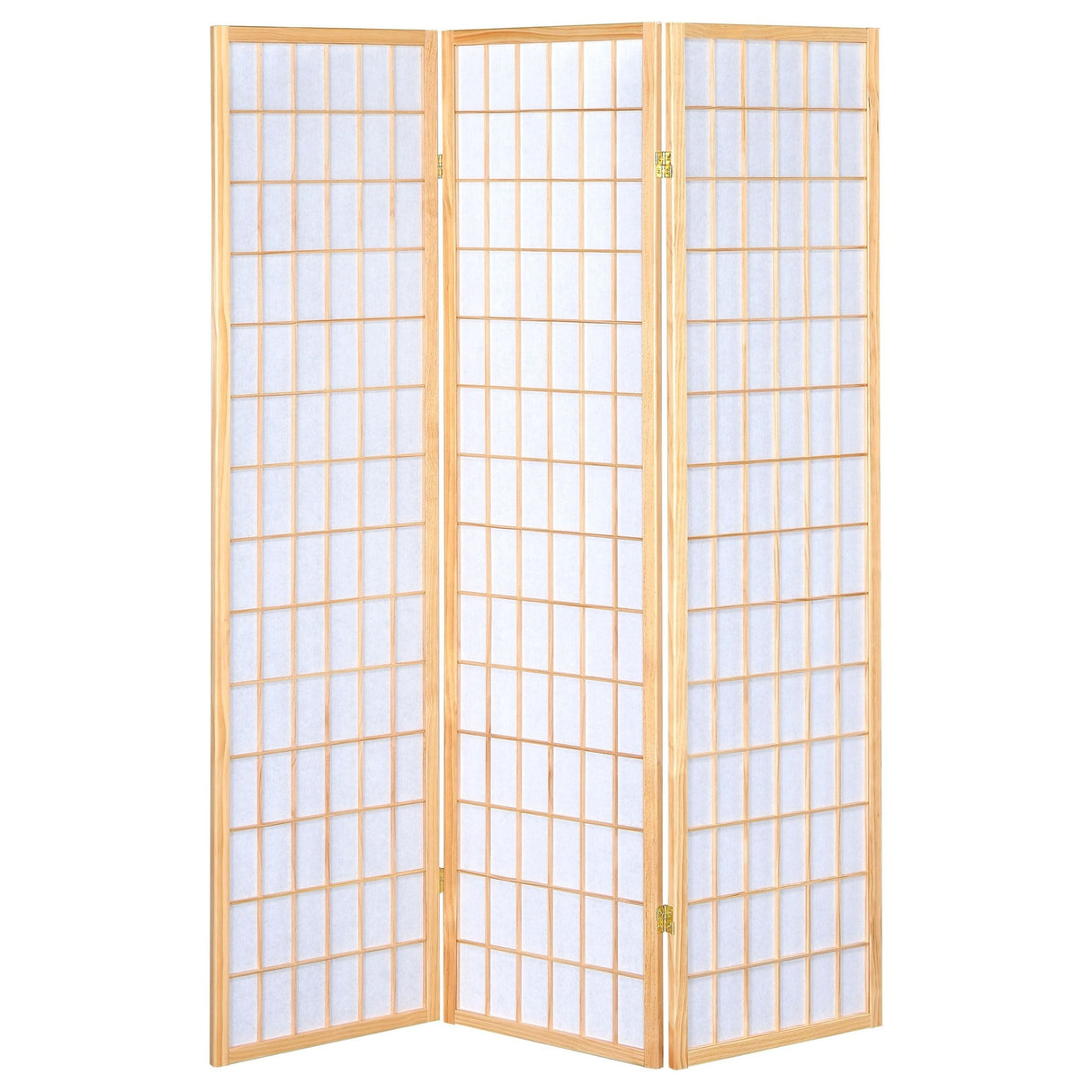 Carrie 3 - panel Folding Screen Natural and White - 4621 - image - 3