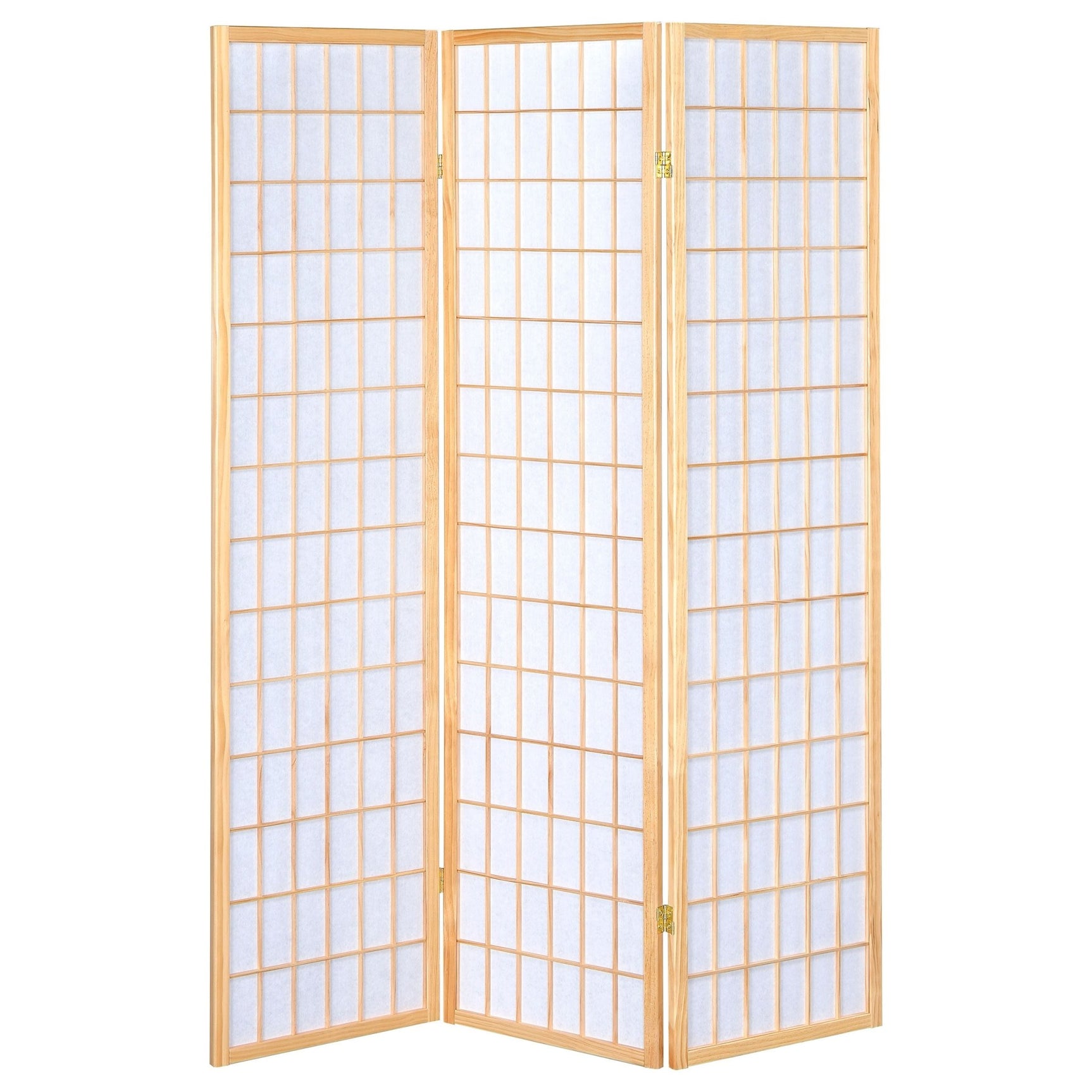 Carrie 3 - panel Folding Screen Natural and White - 4621 - image - 3