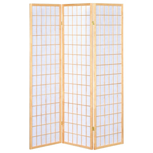 Carrie 3 - panel Folding Screen Natural and White - 4621 - image - 3