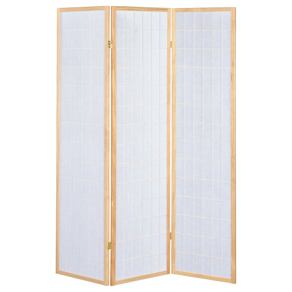 Carrie 3 - panel Folding Screen Natural and White - 4621 - image - 4