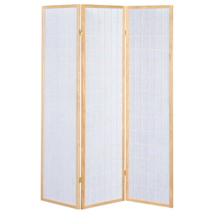 Carrie 3 - panel Folding Screen Natural and White - 4621 - image - 4